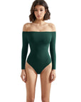 Buttery Soft Off Shoulder Bodysuit - Long Sleeve