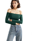 Buttery Soft Off Shoulder Bodysuit - Long Sleeve