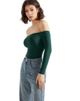 Buttery Soft Off Shoulder Bodysuit - Long Sleeve