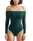 Buttery Soft Off Shoulder Bodysuit - Long Sleeve