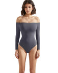 Buttery Soft Off Shoulder Bodysuit - Long Sleeve