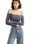 Buttery Soft Off Shoulder Bodysuit - Long Sleeve