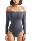 Buttery Soft Off Shoulder Bodysuit - Long Sleeve