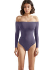 Buttery Soft Off Shoulder Bodysuit - Long Sleeve