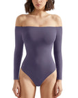 Buttery Soft Off Shoulder Bodysuit - Long Sleeve