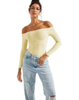 Buttery Soft Off Shoulder Bodysuit - Long Sleeve
