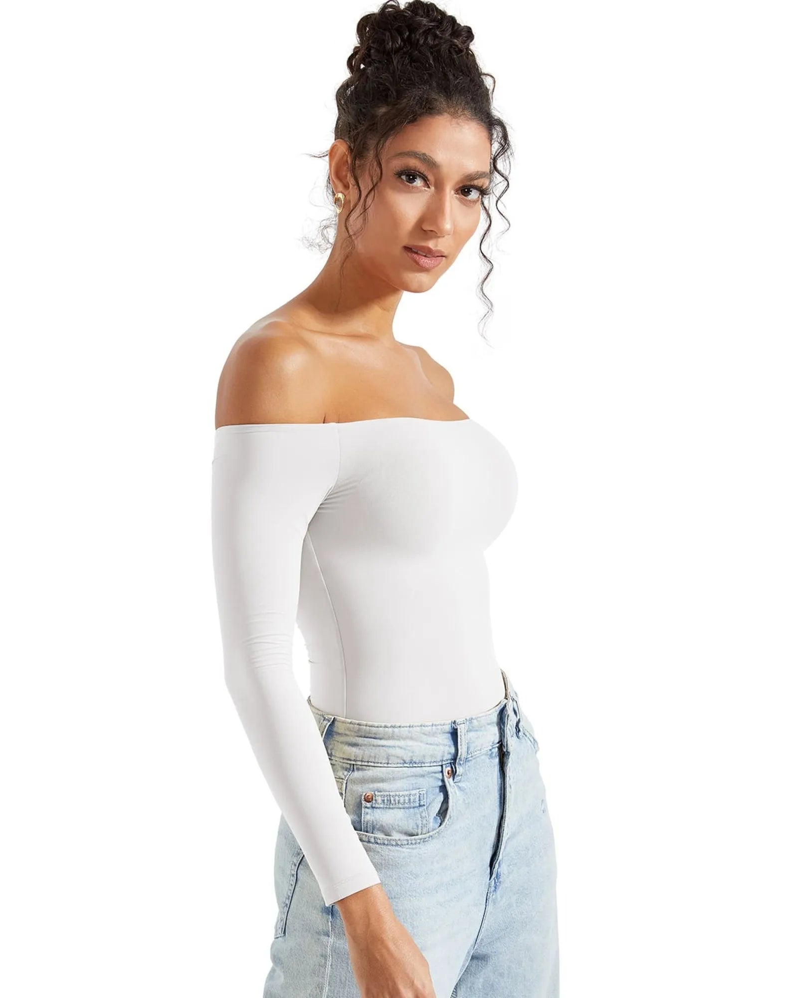 Buttery Soft Off Shoulder Bodysuit - Long Sleeve