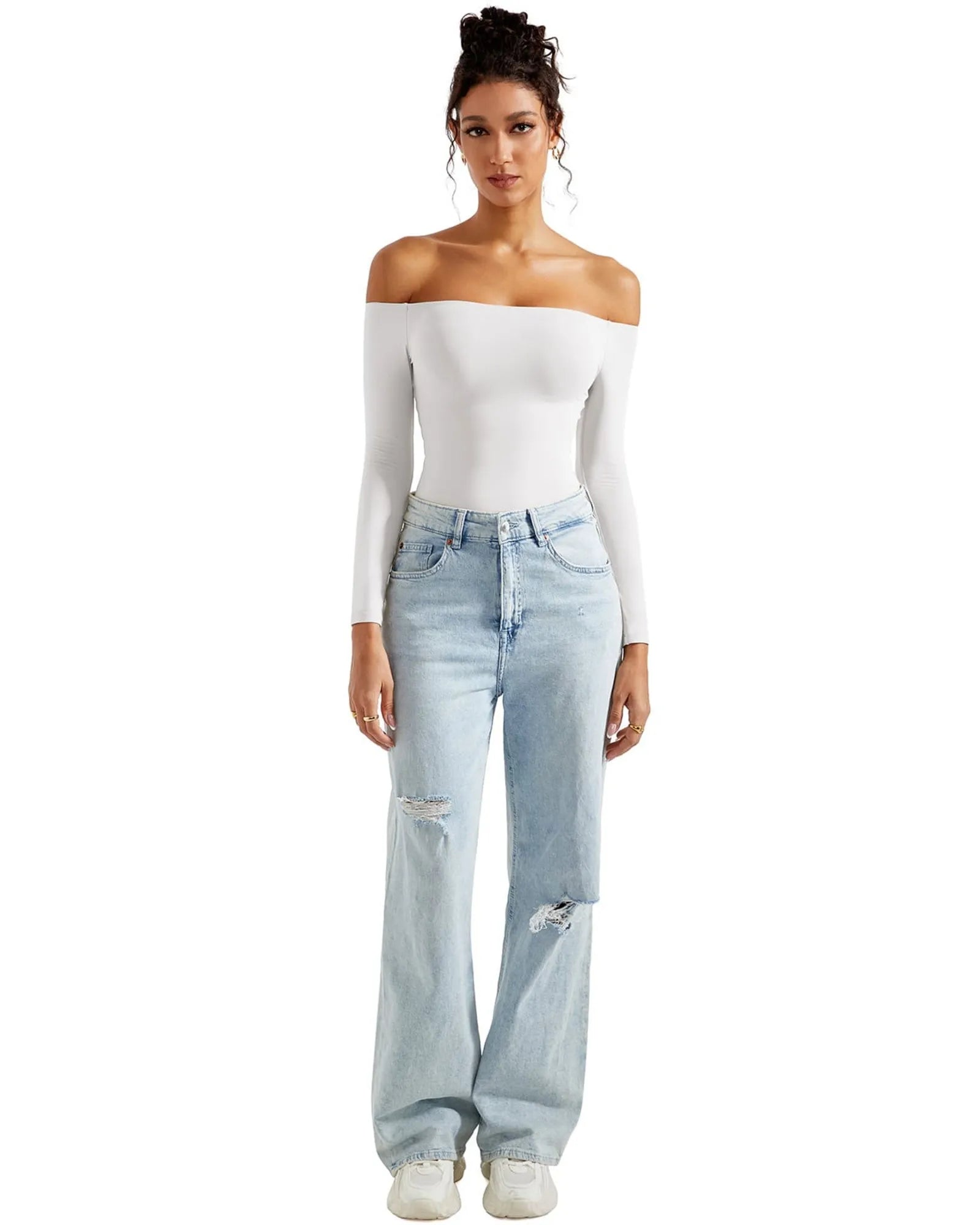 Buttery Soft Off Shoulder Bodysuit - Long Sleeve