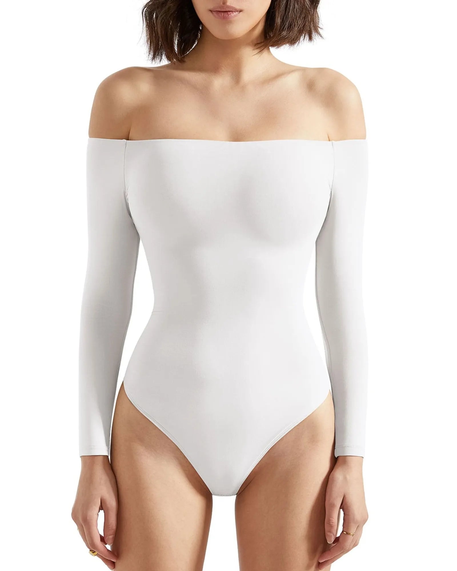 Buttery Soft Off Shoulder Bodysuit - Long Sleeve