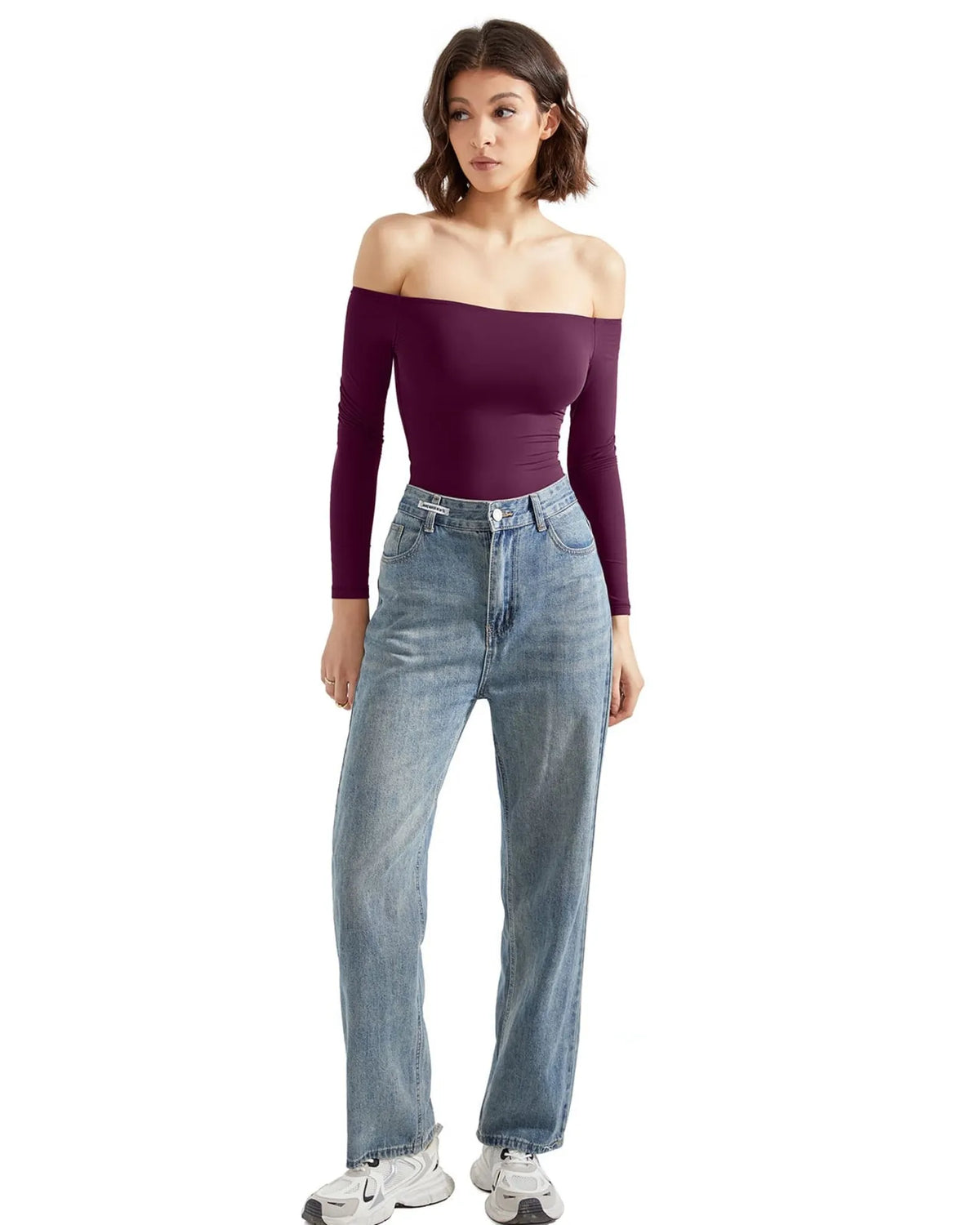 Buttery Soft Off Shoulder Bodysuit - Long Sleeve