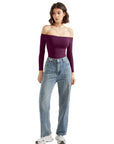 Buttery Soft Off Shoulder Bodysuit - Long Sleeve
