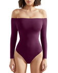 Buttery Soft Off Shoulder Bodysuit - Long Sleeve