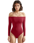 Buttery Soft Off Shoulder Bodysuit - Long Sleeve