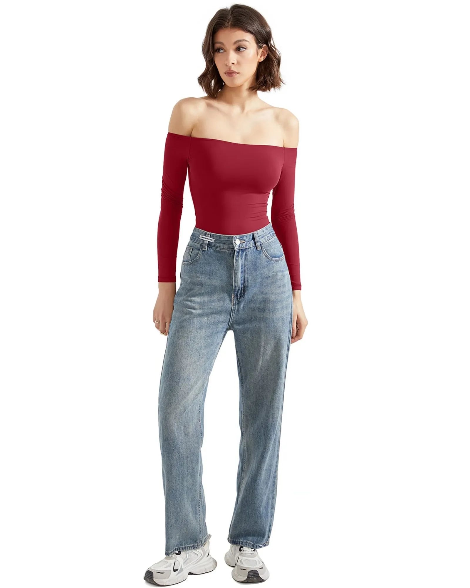 Buttery Soft Off Shoulder Bodysuit - Long Sleeve