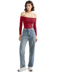 Buttery Soft Off Shoulder Bodysuit - Long Sleeve
