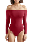Buttery Soft Off Shoulder Bodysuit - Long Sleeve
