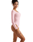 Buttery Soft Scoop Neck Bodysuit - Long Sleeve-Clothing-SUUKSESS-SUUKSESS