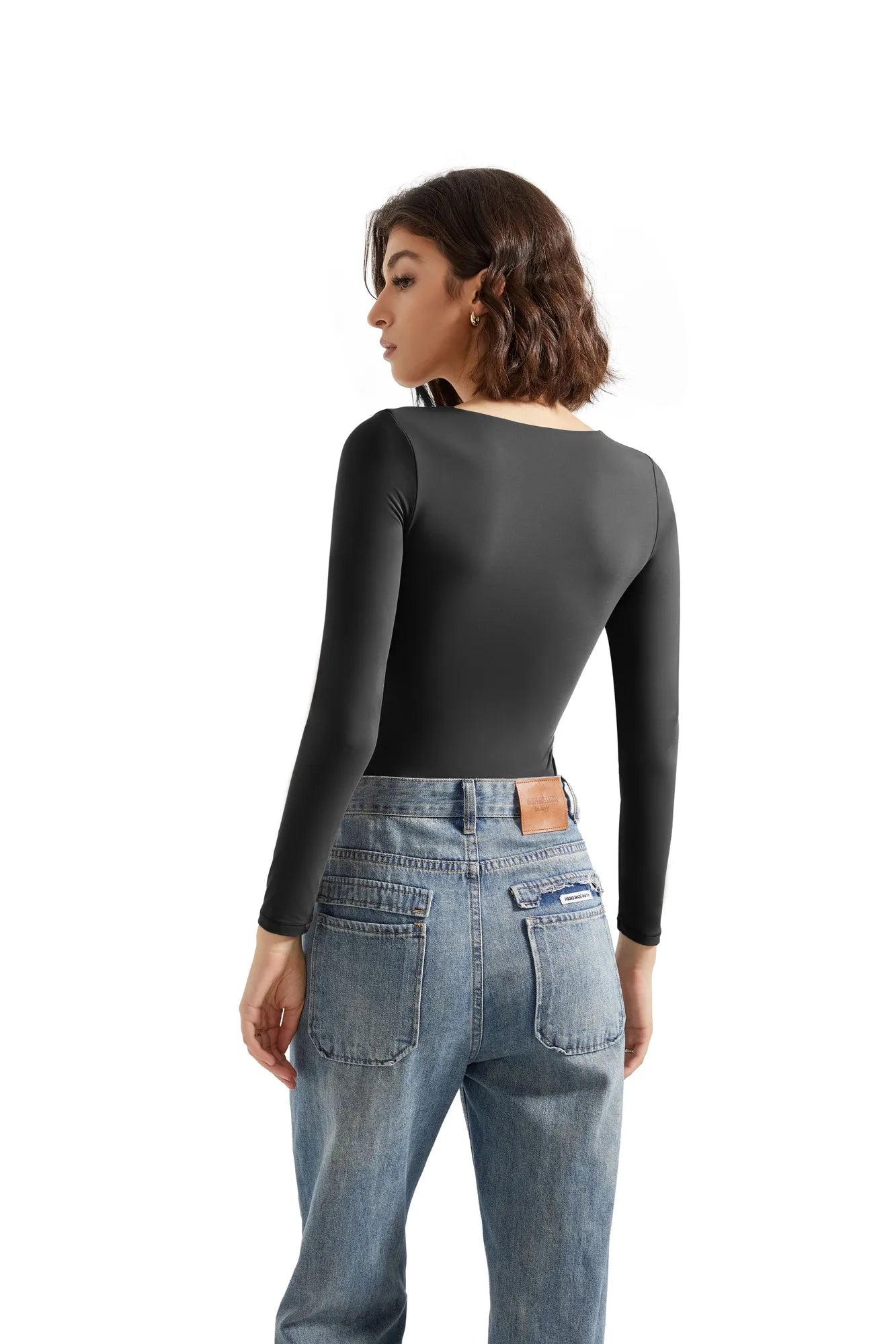 Buttery Soft Scoop Neck Bodysuit - Long Sleeve-Clothing-SUUKSESS-SUUKSESS