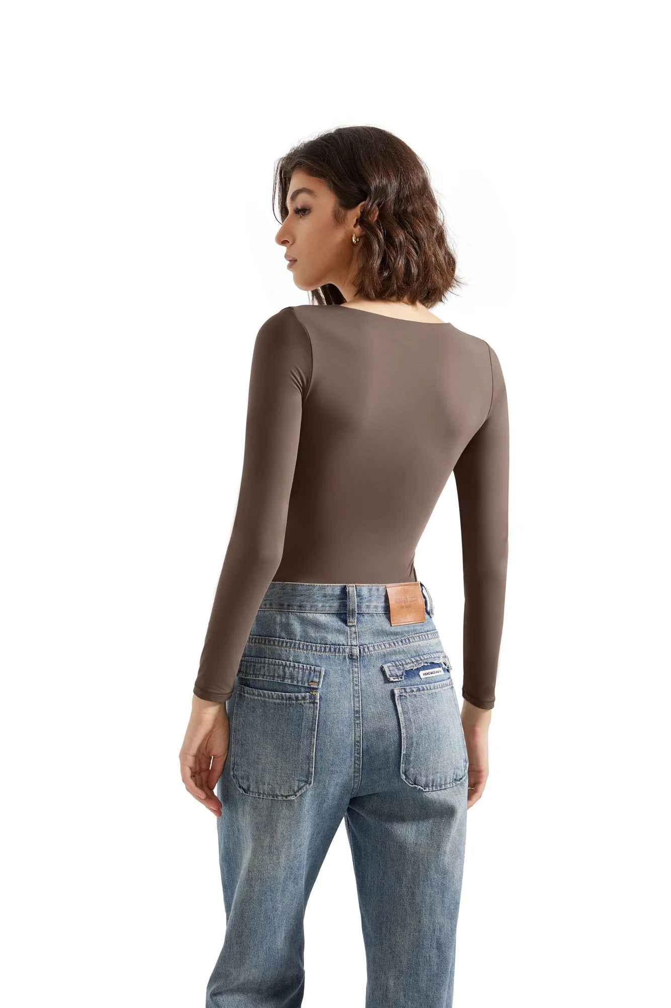 Buttery Soft Scoop Neck Bodysuit - Long Sleeve-Clothing-SUUKSESS-SUUKSESS