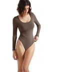 Buttery Soft Scoop Neck Bodysuit - Long Sleeve-Clothing-SUUKSESS-SUUKSESS