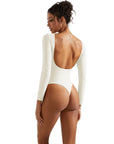 Buttery Soft Open Back Bodysuit - Long Sleeve-SUUKSESS-SUUKSESS