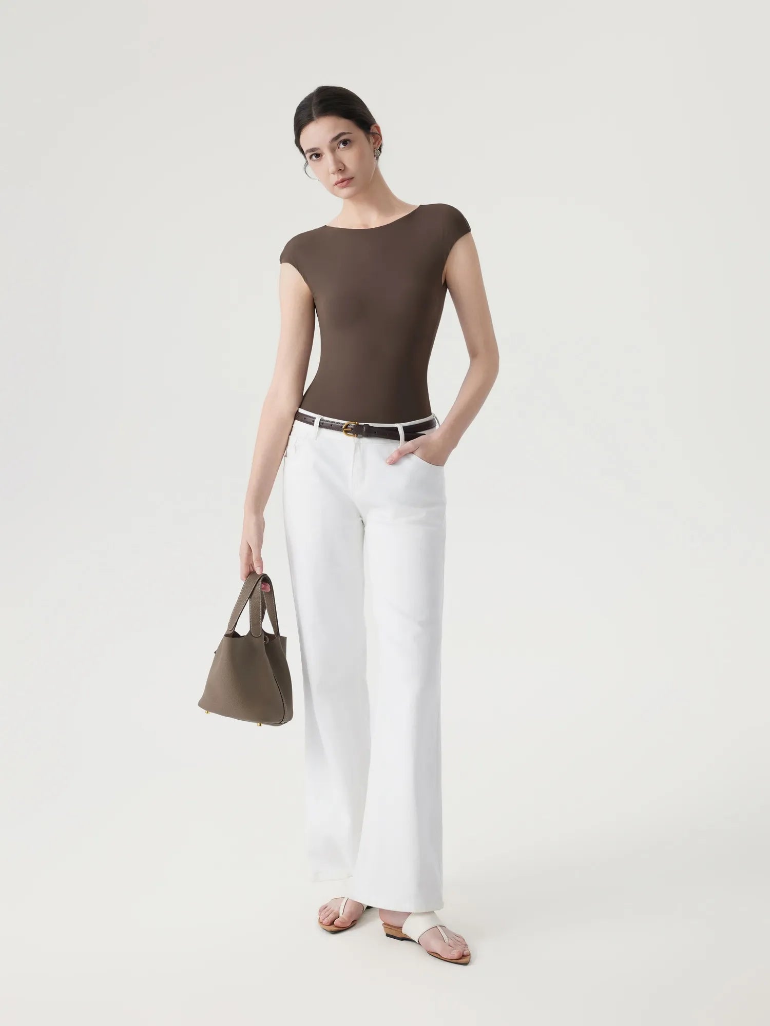 Backless Y2k Double Lined Bodysuit - Short Sleeve-SUUKSESS-SUUKSESS