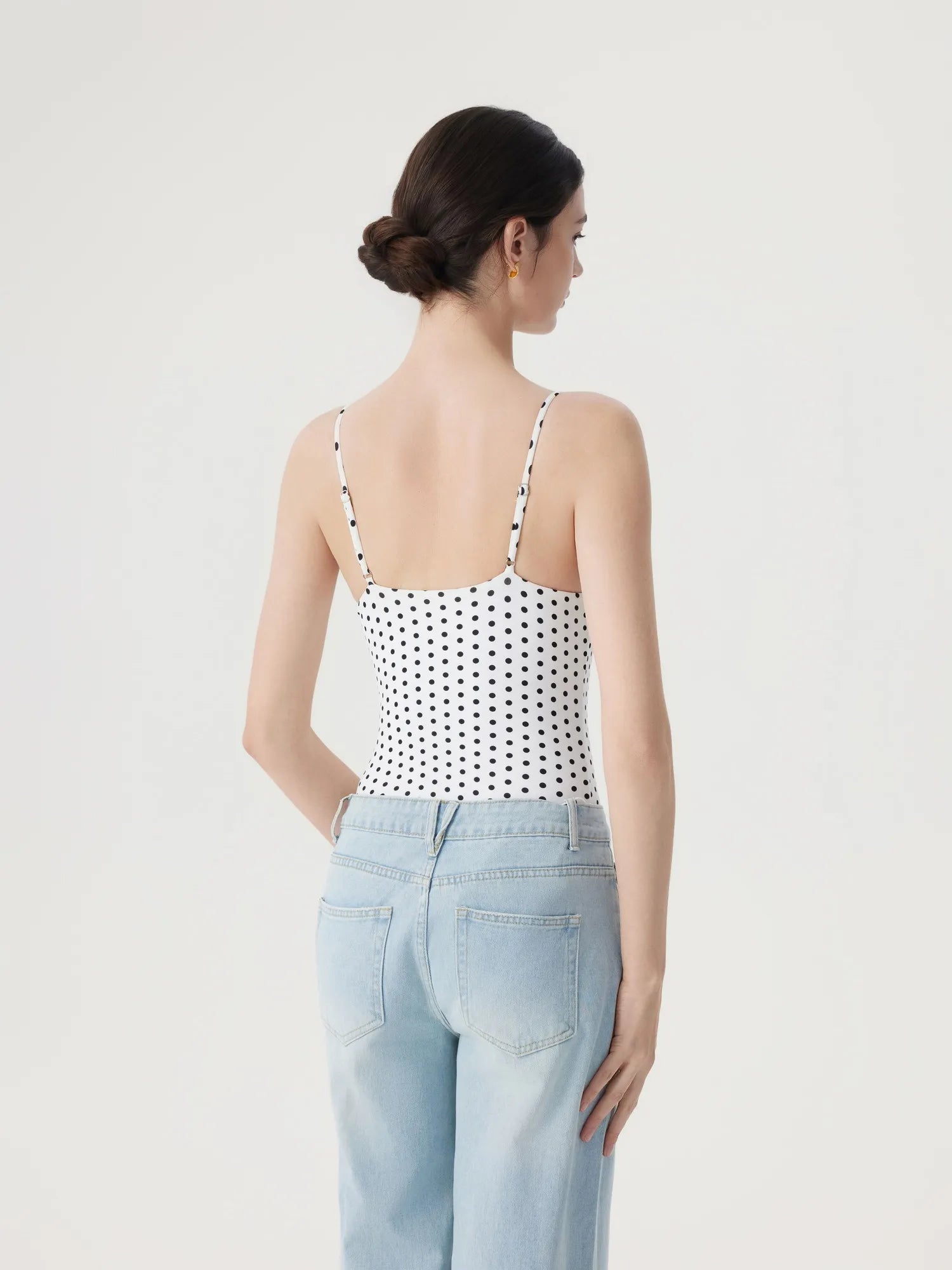 Padded V Neck Thong Bodysuit-SUUKSESS-SUUKSESS