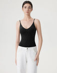 Padded V Neck Thong Bodysuit-SUUKSESS-SUUKSESS