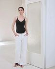 Padded V Neck Thong Bodysuit-SUUKSESS-SUUKSESS