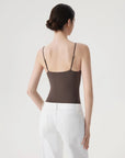 Padded V Neck Thong Bodysuit-SUUKSESS-SUUKSESS