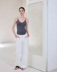 Padded V Neck Thong Bodysuit-SUUKSESS-SUUKSESS