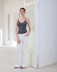 Padded V Neck Thong Bodysuit-SUUKSESS-SUUKSESS