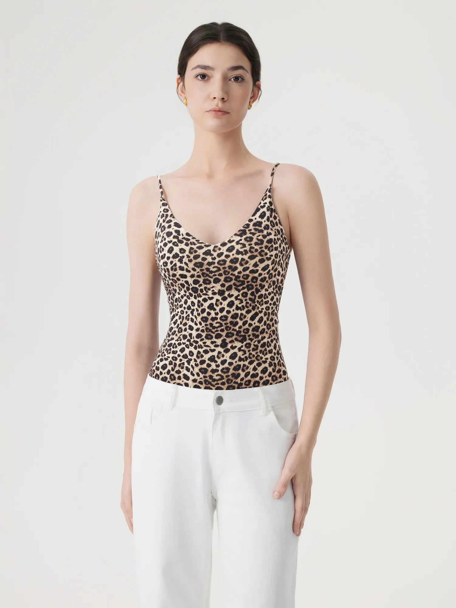 Padded V Neck Thong Bodysuit-SUUKSESS-SUUKSESS