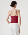 Padded V Neck Thong Bodysuit-SUUKSESS-SUUKSESS