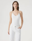 Padded V Neck Thong Bodysuit-SUUKSESS-SUUKSESS