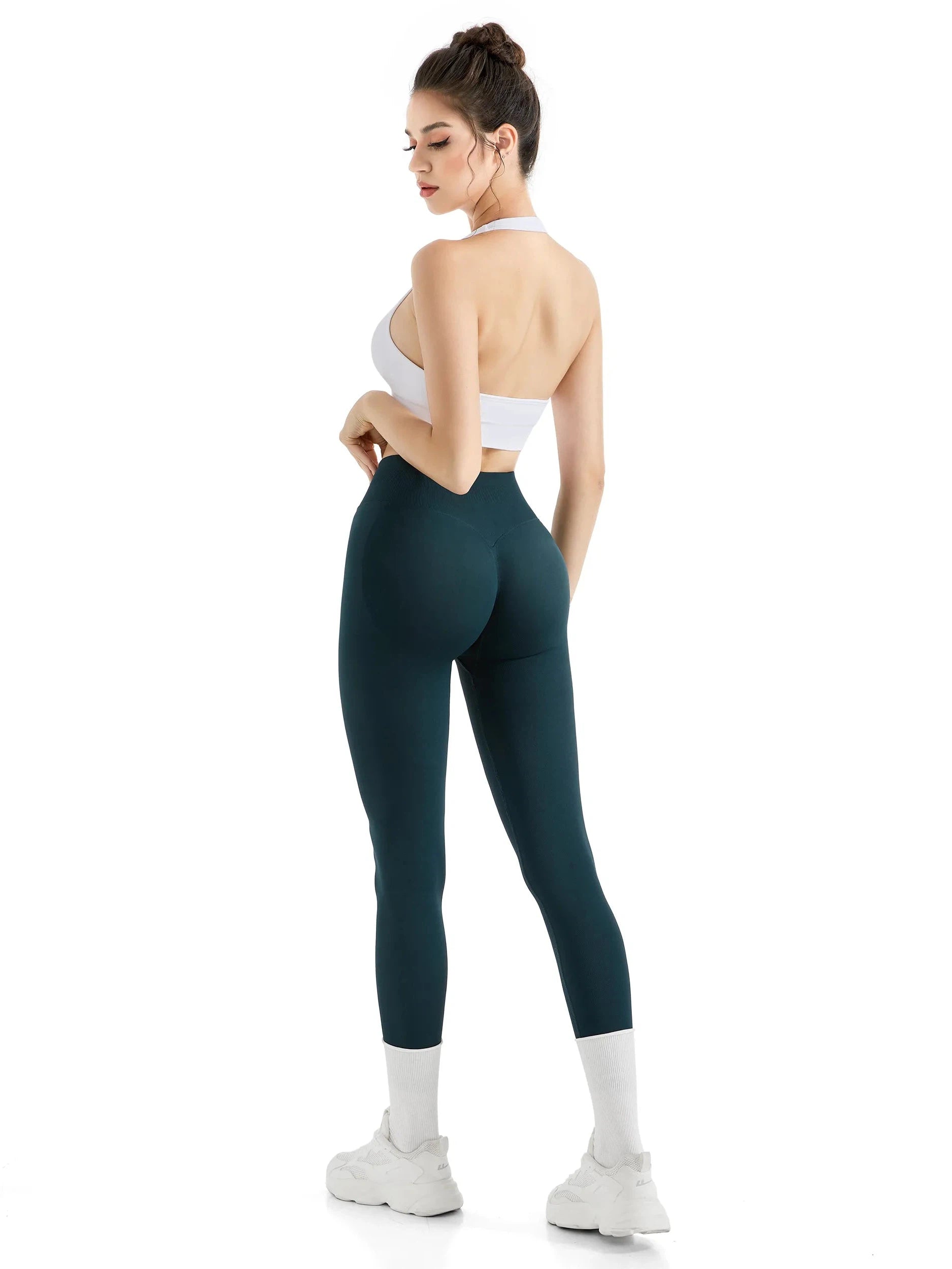 Seamless Hidden Scrunch Leggings-Leggings-SUUKSESS-SUUKSESS