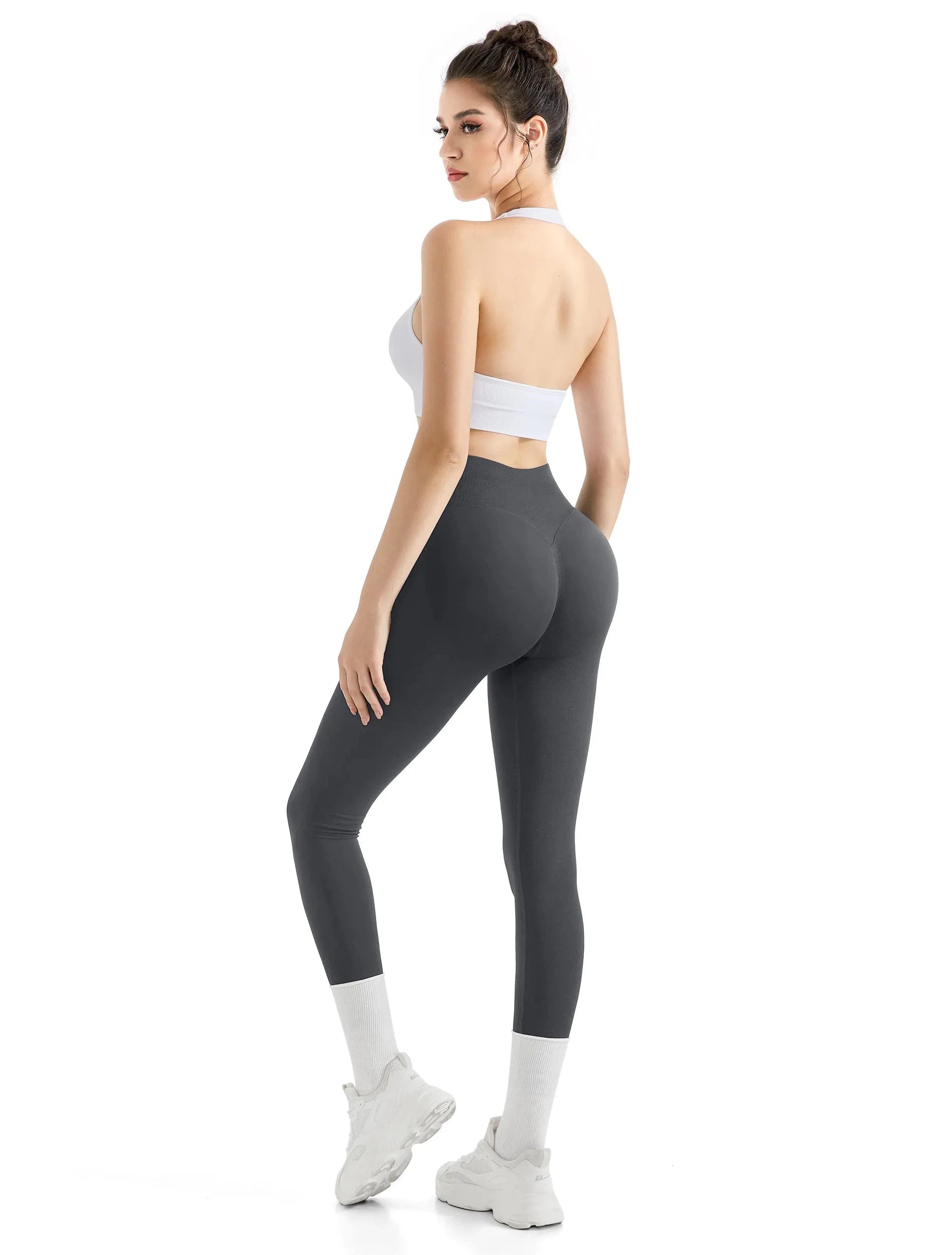 Seamless Hidden Scrunch Leggings-Leggings-SUUKSESS-SUUKSESS