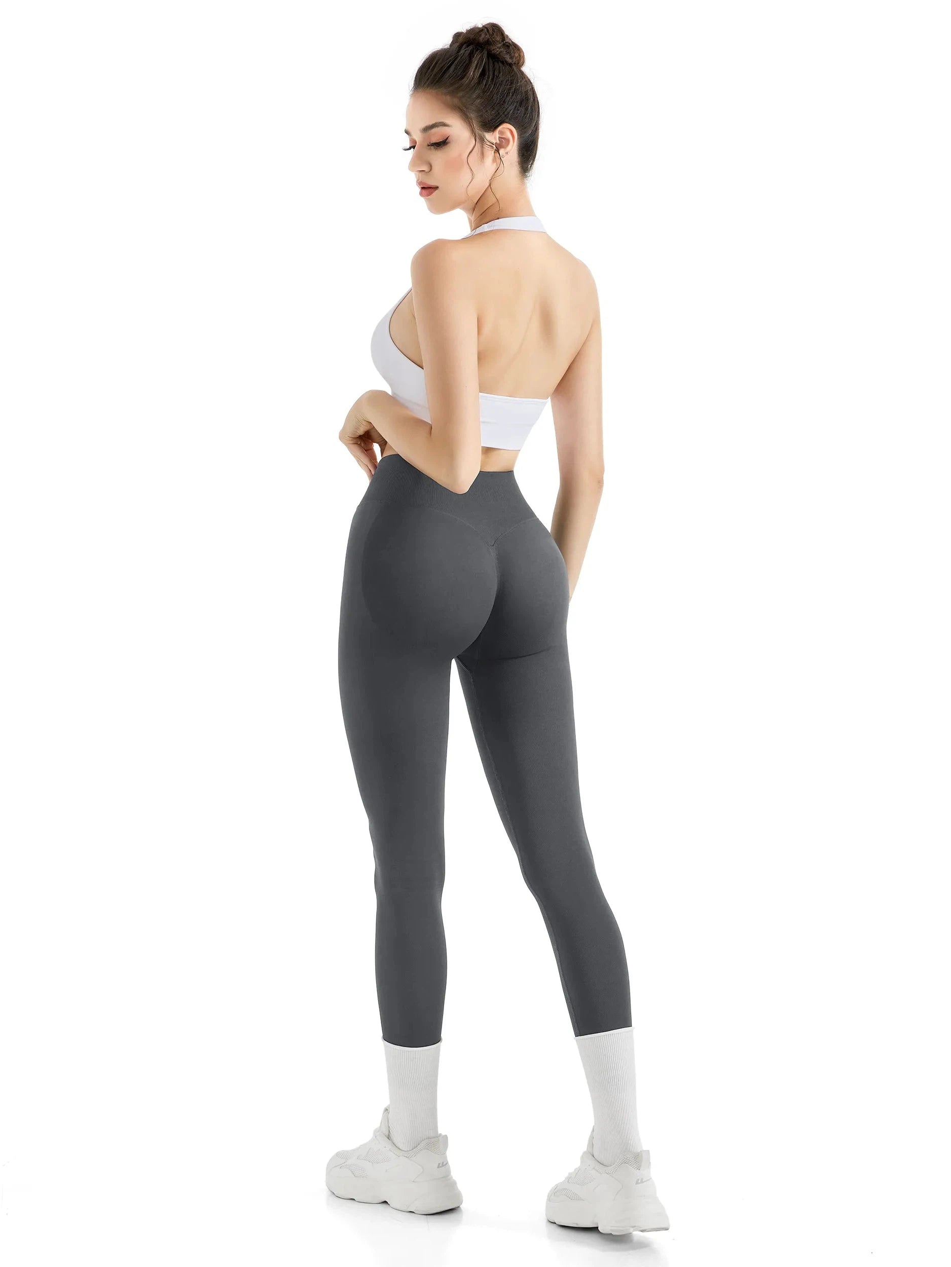 Seamless Hidden Scrunch Leggings-Leggings-SUUKSESS-SUUKSESS