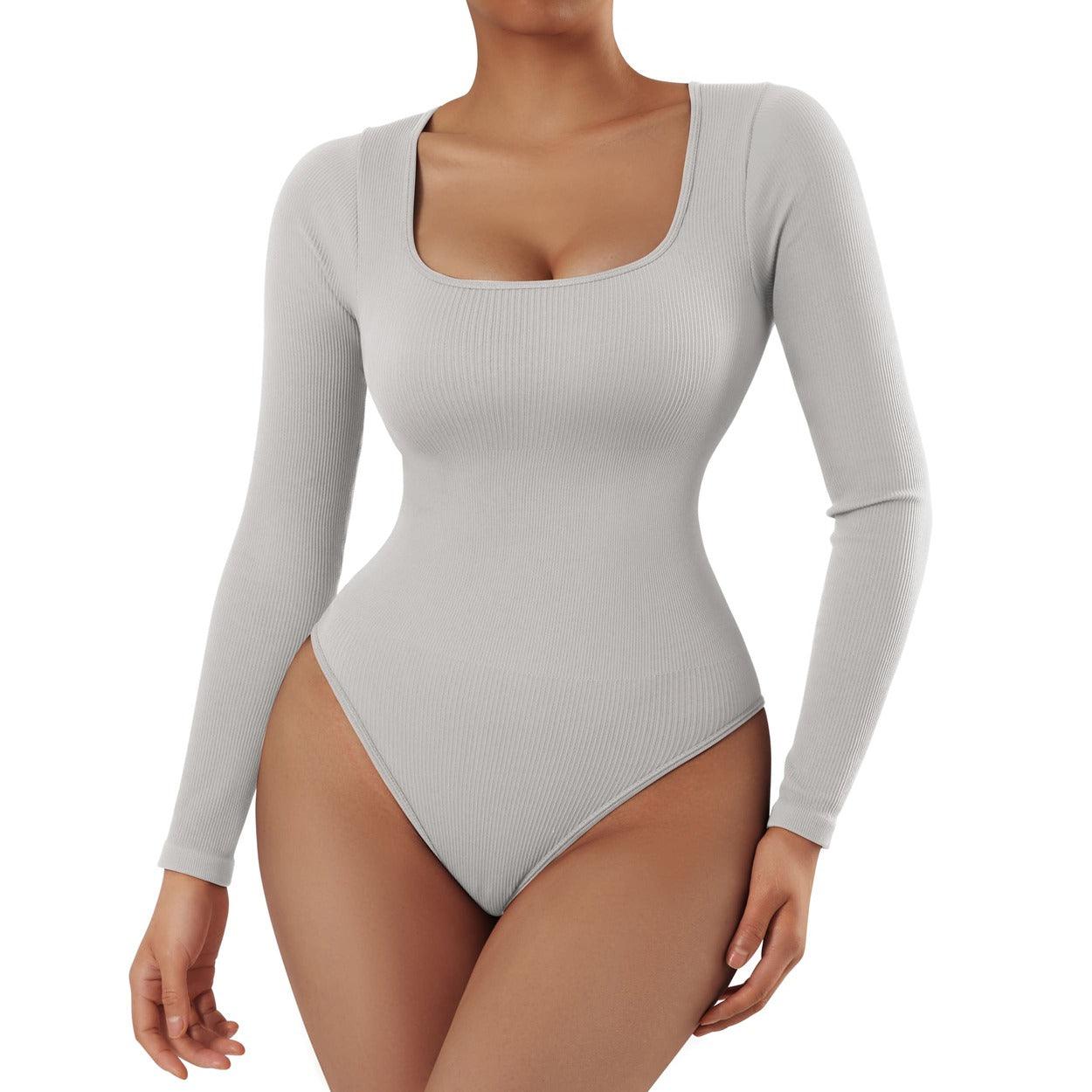 Elegance Ladies Scoop Round-Neck Long-Sleeve Stretch  Leotard/Bodysuits(Viscose) : : Clothing, Shoes & Accessories
