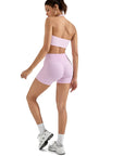 Seamless Hidden Scrunch Shorts-SUUKSESS-Pink-S-SUUKSESS