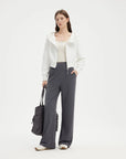 SUUKSESS Women Wide Leg Yoga Pants with Pockets 2025 High Waisted Casual Lounge Work Pant-SUUKSESS-SUUKSESS