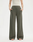 SUUKSESS Women Wide Leg Yoga Pants with Pockets 2025 High Waisted Casual Lounge Palazzo Pant-SUUKSESS-Olive-XS-SUUKSESS