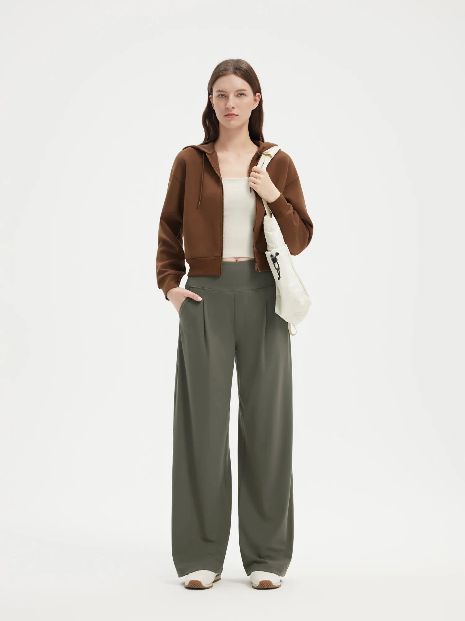 SUUKSESS Women Wide Leg Yoga Pants with Pockets 2025 High Waisted Casual Lounge Palazzo Pant-SUUKSESS-SUUKSESS