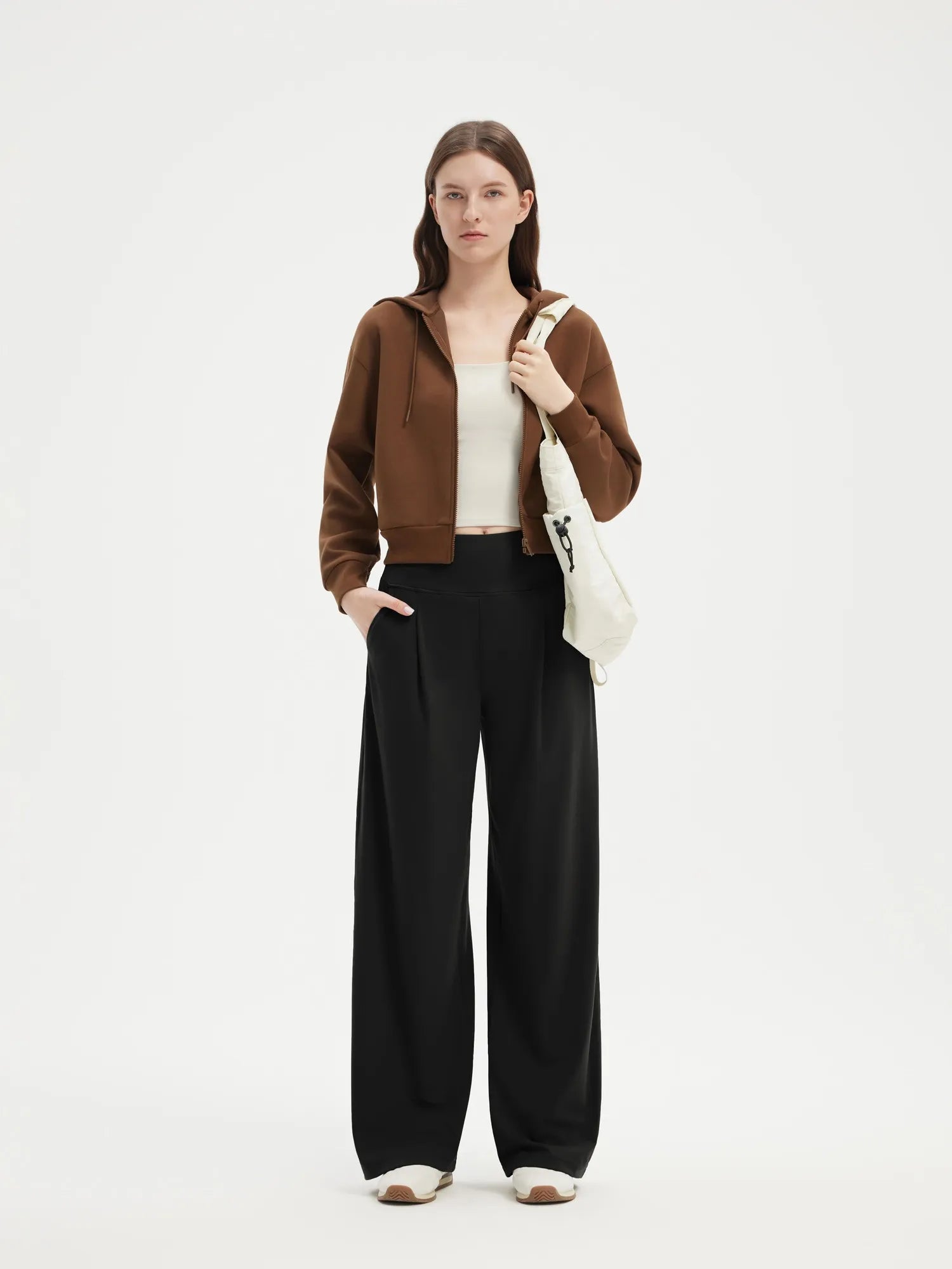 SUUKSESS Women Wide Leg Yoga Pants with Pockets 2025 High Waisted Casual Lounge Palazzo Pant-SUUKSESS-SUUKSESS