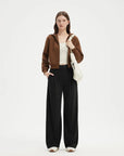 SUUKSESS Women Wide Leg Yoga Pants with Pockets 2025 High Waisted Casual Lounge Palazzo Pant-SUUKSESS-SUUKSESS
