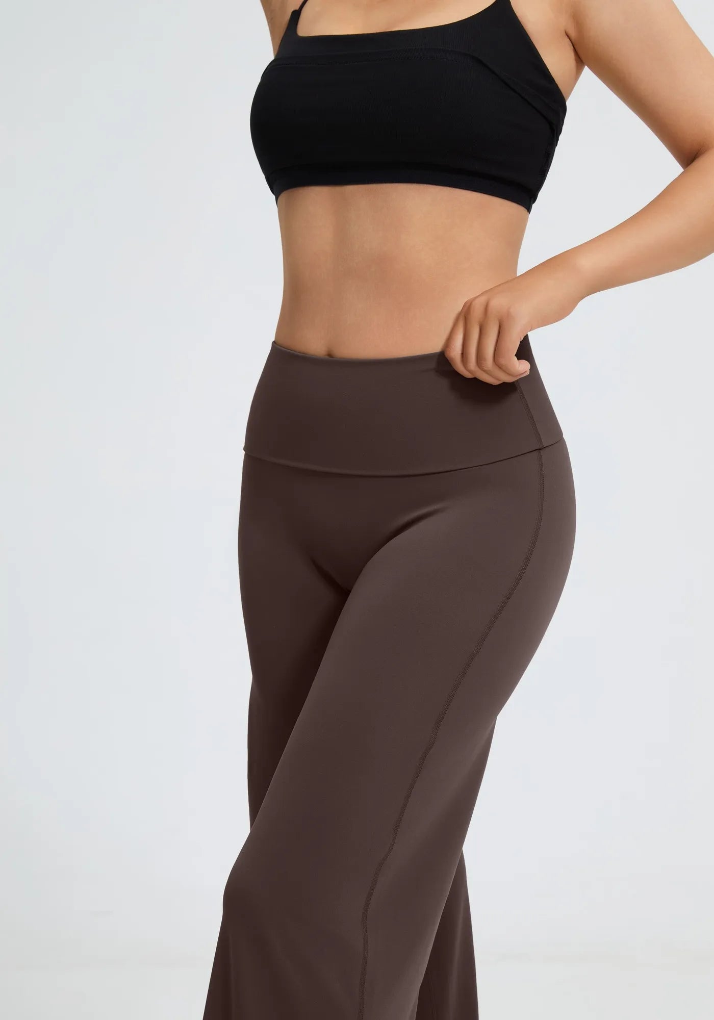 SUUKSESS Women Wide Leg Yoga Pants High Waisted Tummy Control Workout Leggings-SUUKSESS-SUUKSESS