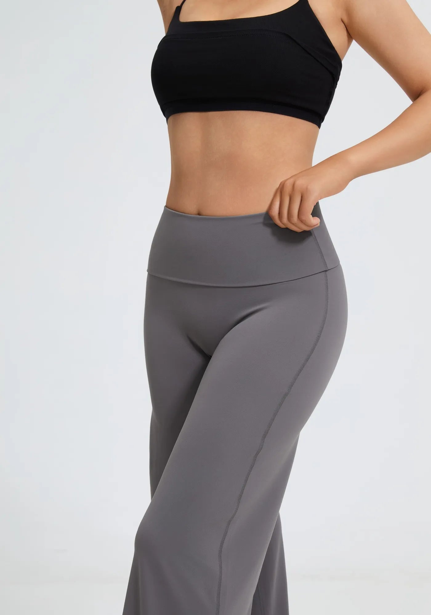 SUUKSESS Women Wide Leg Yoga Pants High Waisted Tummy Control Workout Leggings-SUUKSESS-SUUKSESS