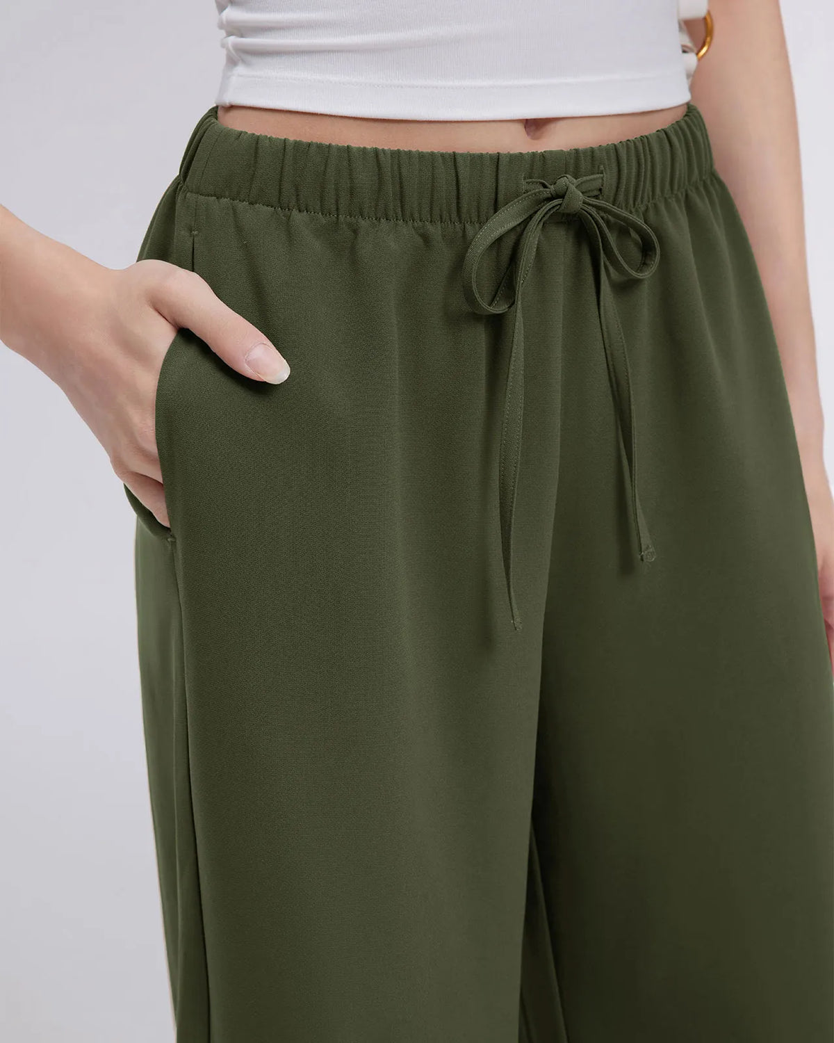 Wrinkle Free Wide Leg Pants