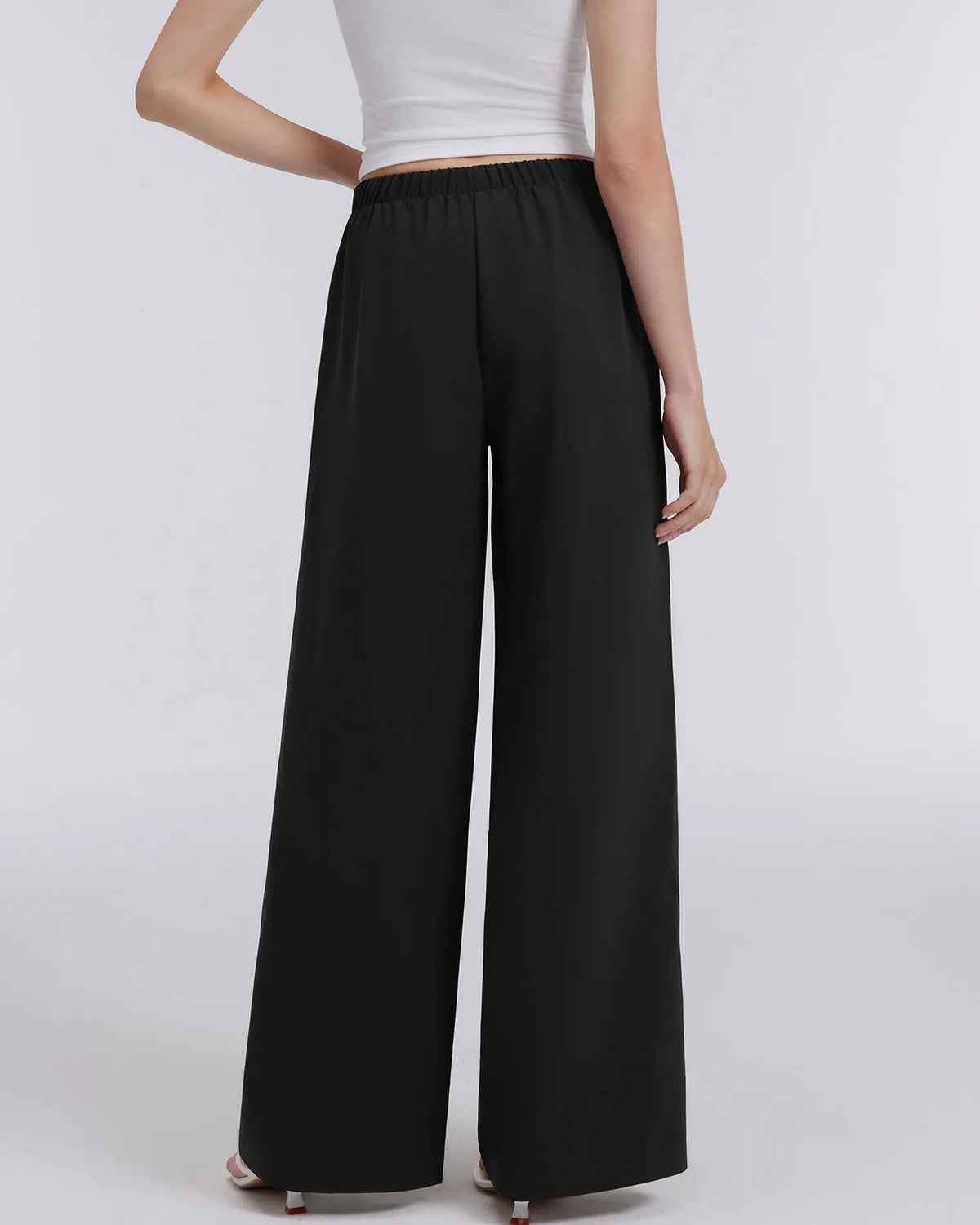 Wrinkle Free Wide Leg Pants