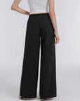 Wrinkle Free Wide Leg Pants